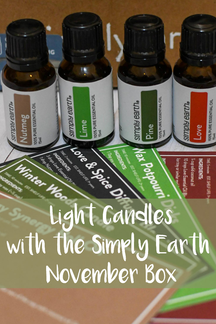 Light Candles with the Simply Earth November Box