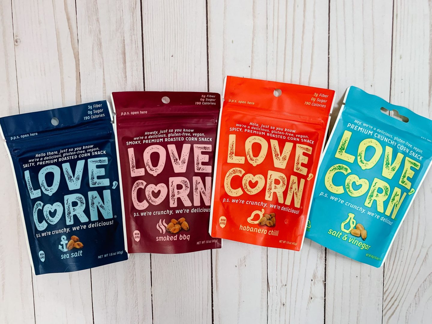 Love Corn Salt & Vinegar Delicious Crunchy Corn, 1.6 oz