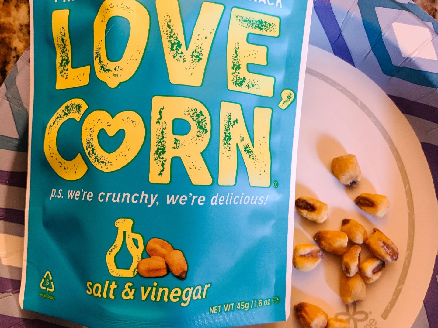 LOVE, CORN Sea Salt Crunchy Corn, 1.6 oz