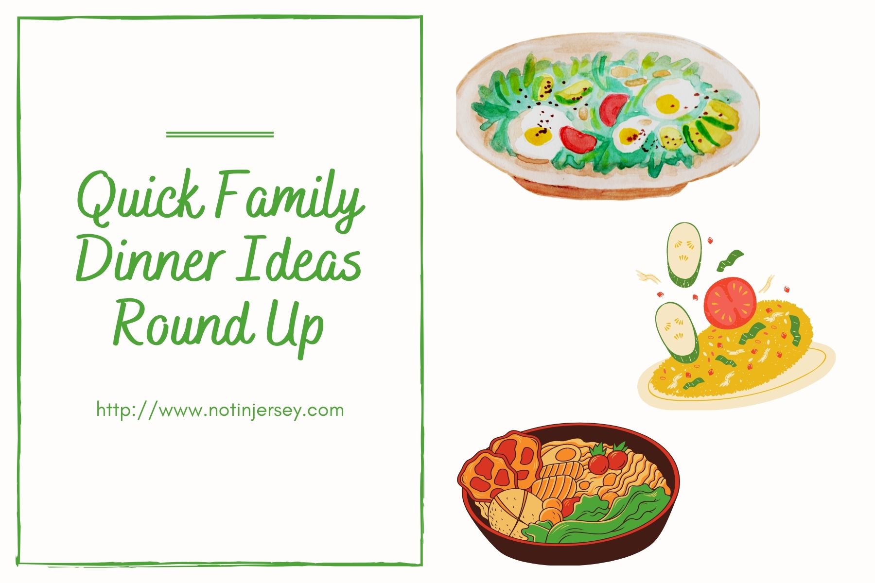 Quick Family Dinner Ideas Round Up Not In Jersey