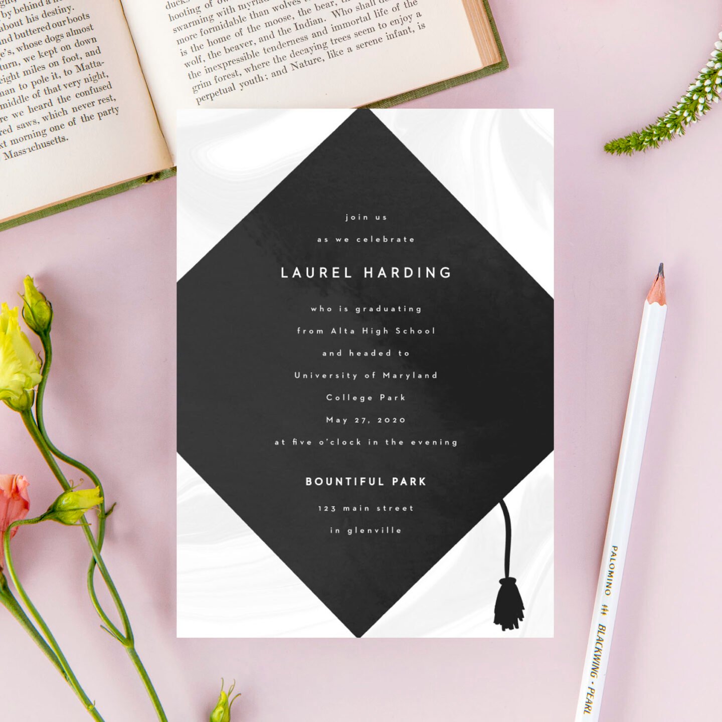 Graduation Invitations with Basic Invite - Not In Jersey